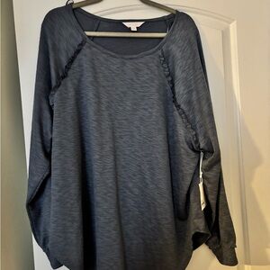 LC Lauren Conrad Women's Navy Tunic